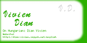 vivien dian business card